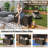 190 Gallon Metal Deck Box, Waterproof Steel Outdoor Box, Large Patio Furniture Storage Cabinet, Lockable Storage Bench For Porch Package Delivery, Pillows, Cushions, Pool, Tools, Backyard-124923991-124923995