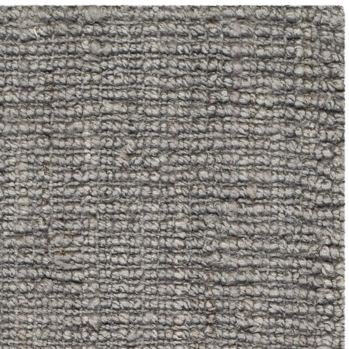 Alda Light Gray Hand-Woven Jute Rug, Rectangle 3' x 5'