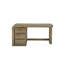 Bureau en chêne noueux Junior Junior, trois tiroirs de rangement, glissières à fermeture automatique, cadre à bords arrondis, profondeur de 58 po, largeur de 28 po, hauteur de 30 po, bureau en bois massif