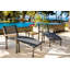 Tribeca Aluminum Sling Ottoman-370303393