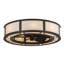 Smythe Craftsman Downrod Flush Mount Ceiling Fan