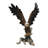 Large Bald Eagle Figurine with Outstretched Wings Taking Flight from Tree Branch