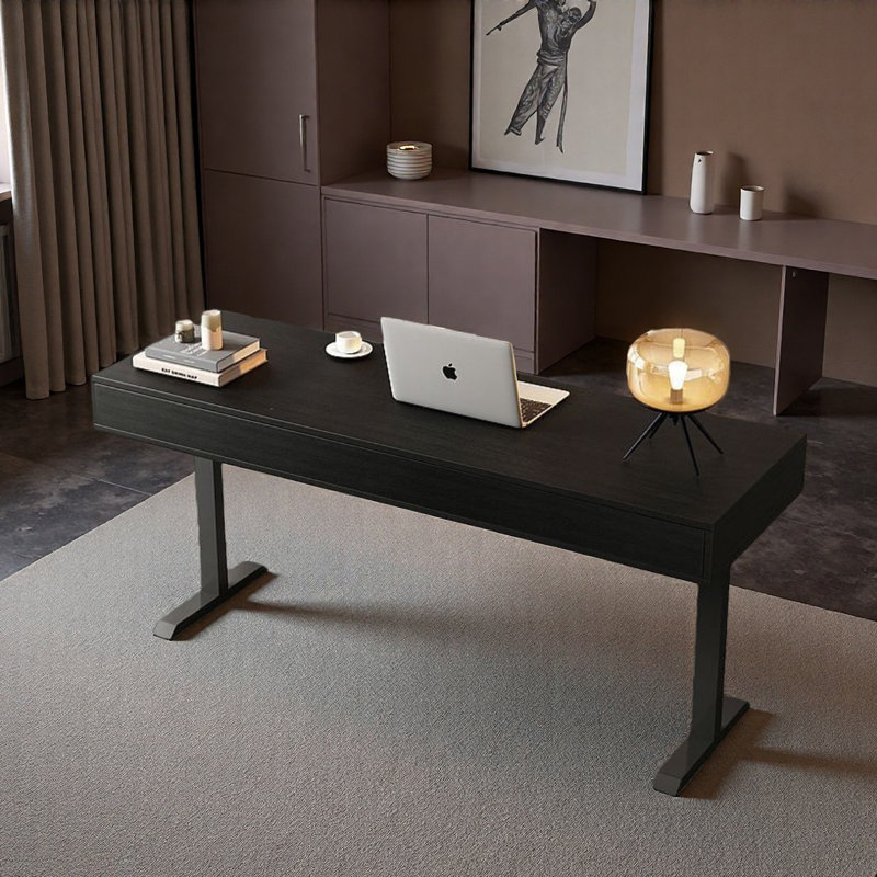 Bureau minimaliste d'inspiration italienne avec tiroirs, H 29,5 po x l 70,9 po x P 23,6 po