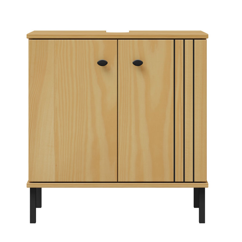 Isadora 401.32cm Single Bathroom Vanity Base Only in Brown