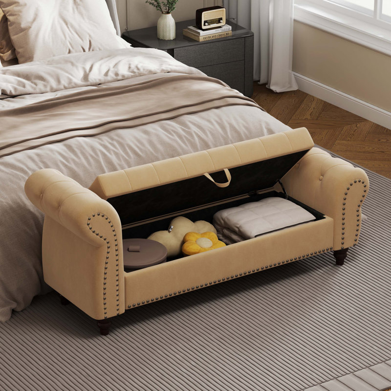 Banc de rangement 64,5 po InchNails, Kaki