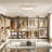 59"-103.2"L Shaped/C Shaped Metal Pipe Clothing Rack,Garment Rack With 3 Wood Shelves,Organizer Rack Wall Mounted-1961405364