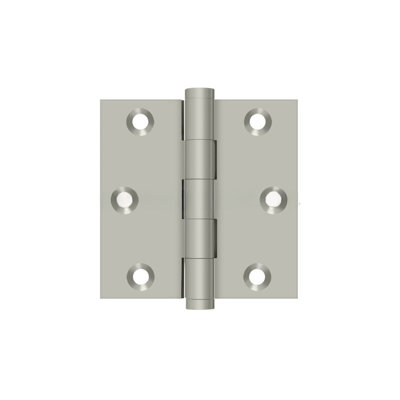 Charnière carrée en nickel brossé 3 po x 3 po Deltana DSB315