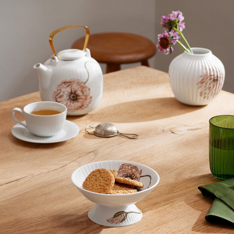 Tasse à café avec soucoupe assortie Hammershoi, blanc, 8,5 oz