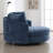59.8" W Oversized Barrel Chair,Chenille Sofa Chair  With 5 Pillows-1996755676