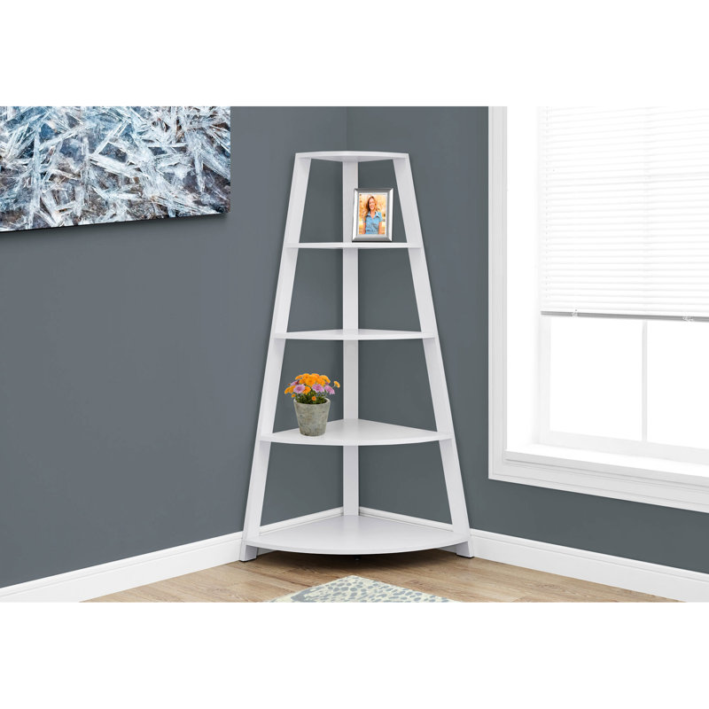 Bibliothèque blanche H 60 "dans le couloir - moderne avec tablette fixe