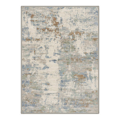 Tapis ivoire / bleu Atkins