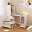 Bureau à hauteur réglable avec tablettes de rangement et roulettes-45278300