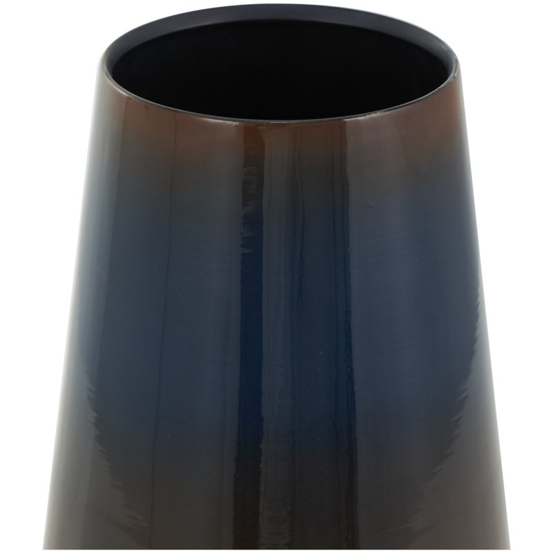 Metal Table Vase, 11.8" H x 7.15" W x 7.15" D
