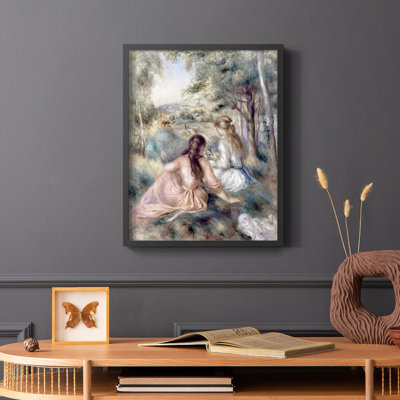 «In The Meadow», reproduction encadrée - bois massif