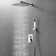 10" Square Shower Head Pressure Balanced Shower Faucet System With Handheld Spray