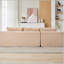 Compression Sectional Couch with Comfy Chaise, Boneless L Shape Sofa for Living Room and Bedroom, Minimalist Modular Sleeper-164736719