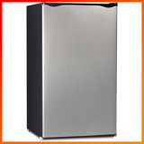 3.2 Cu.Ft Energy-Efficient Compact Refrigerator With Freezer – Sleek Single-Door Design, Convenient Slide-Out Glass Shelves, Perfect For Small Spaces In Homes, Offices & Dorms,Platinum