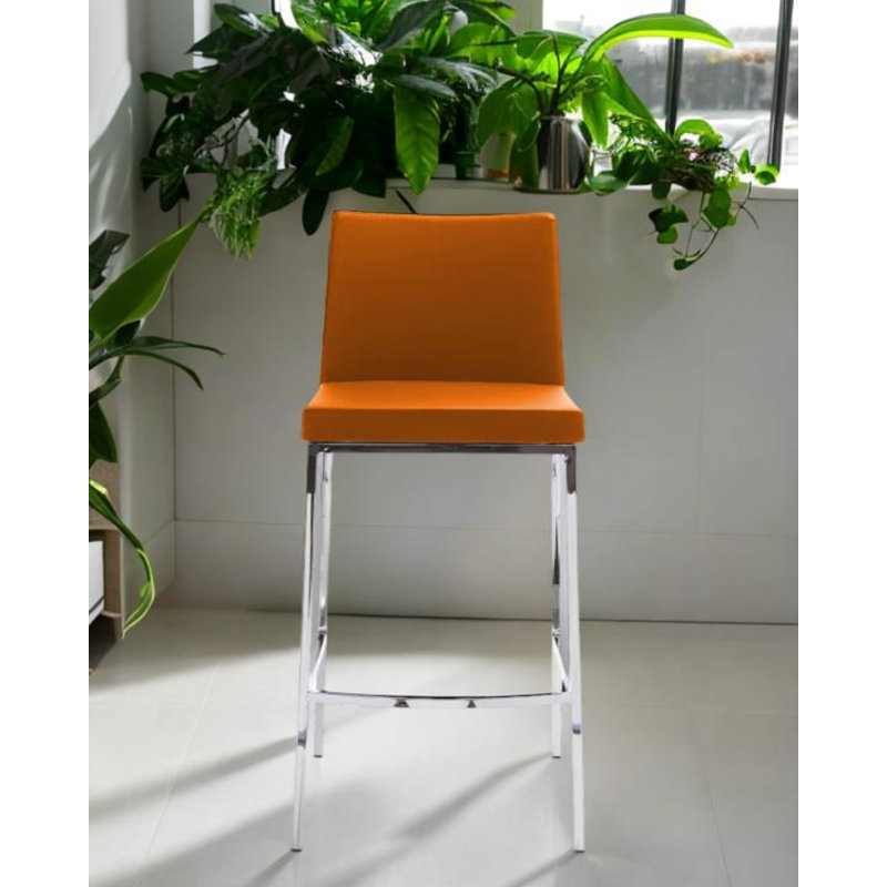 Gardenia Pu Leather Stool, Counter Stool (26" Seat Height)