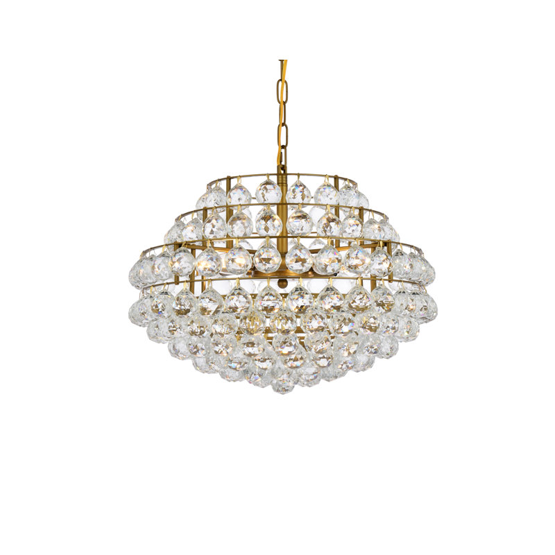 Kieron 5 - Light Unique/Statement Pendant, Brass, 75" H x 20" W x 20" D