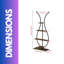 Lauderdale 5 Tier Vase Shaped Indoor Outdoor Plant Stand Organiser