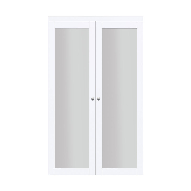 Porte pivotante Euro 1-Lite, 36 po x 80 po, Blanc cassé