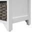 Banc de rangement avec panier amovible et 2 tiroirs, banc à chaussures entièrement assemblé avec coussin amovible-1842077508