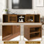 Meuble télé Mid-Century Morden en noyer avec table extensible
