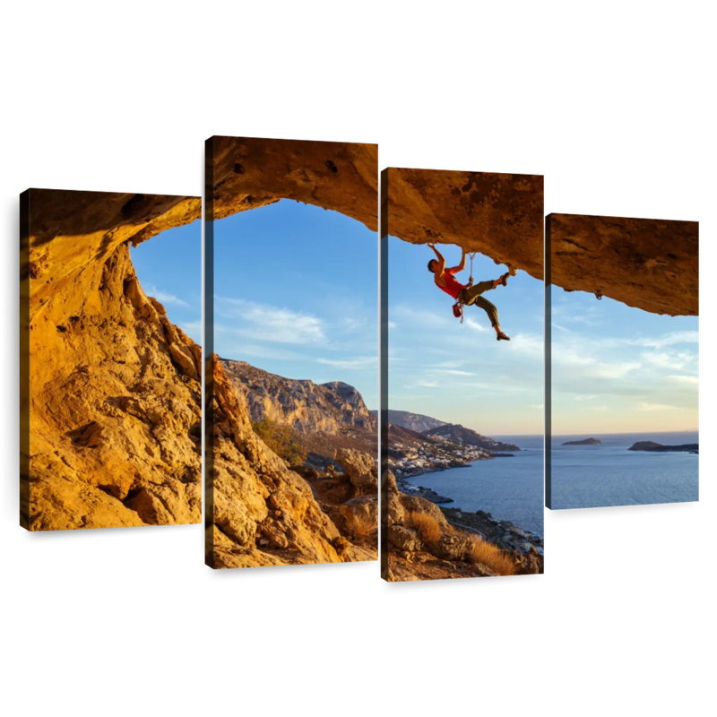 Overhanging cave climbing Sireci
