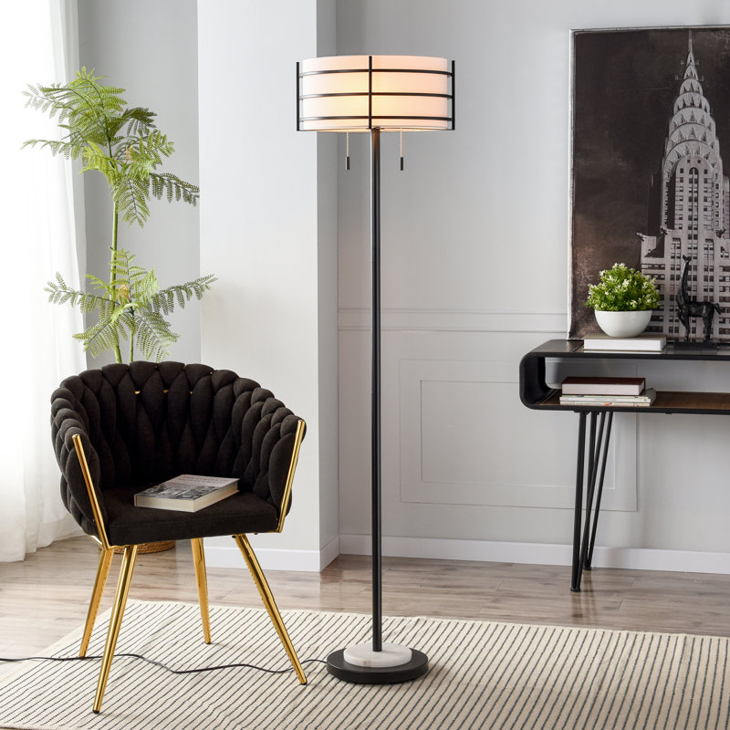 Royce Floor Lamp - Zammel - White Shade
