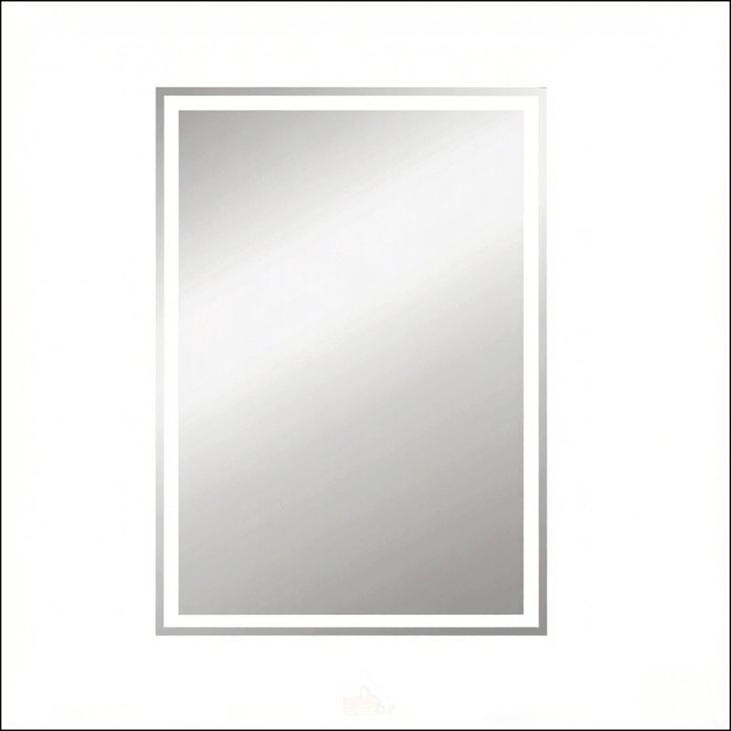 Miroir mural intelligent à DEL avec contrôle tactile et éclairage réglable pour un décor de meuble-lavabo moderne