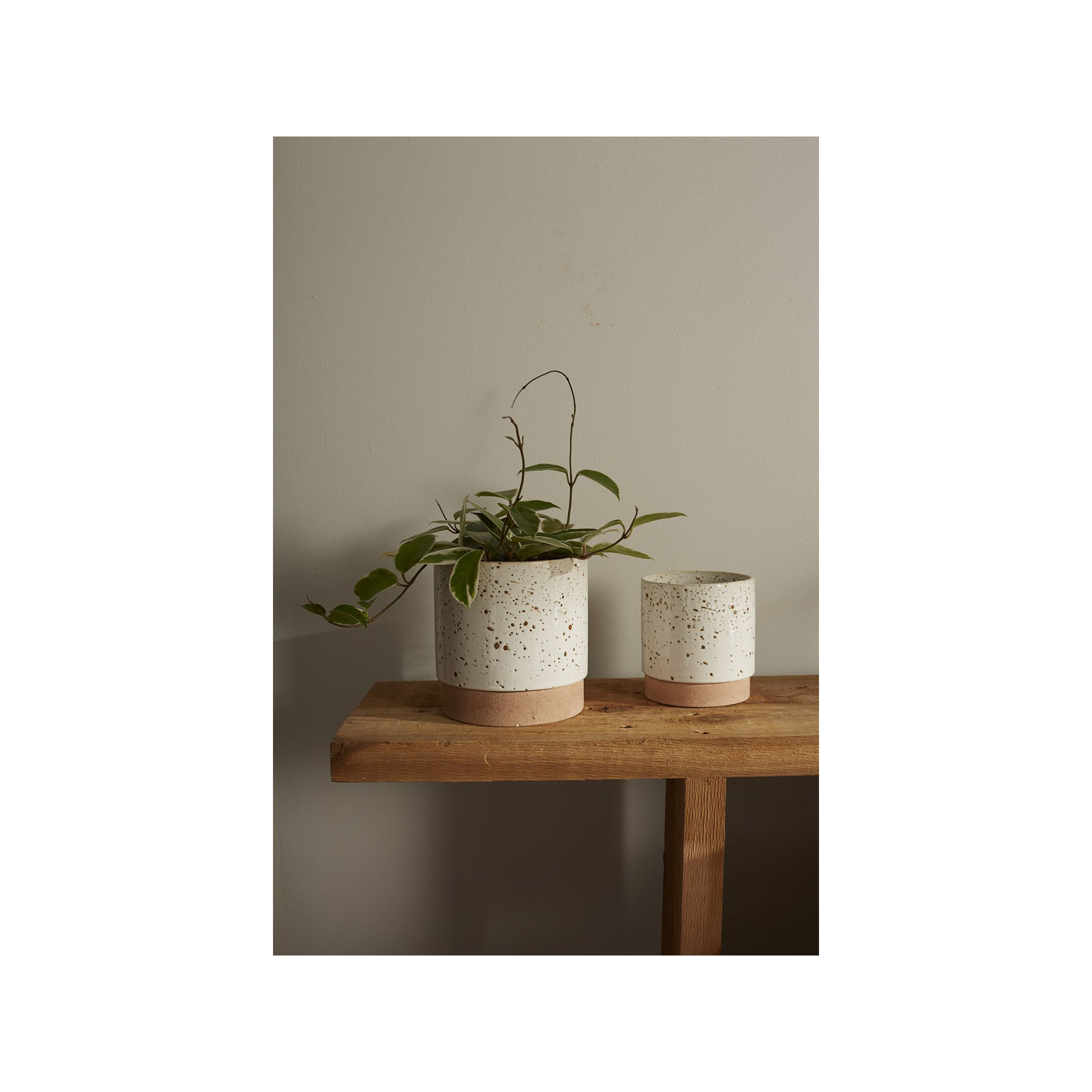 Kaesha Handmade Ceramic Pot Planter, 6.75" H x 6.5" W x 6.5" D