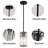 1-Light Modern Crystal Single Pendant Light With Adjustable Height -465480788