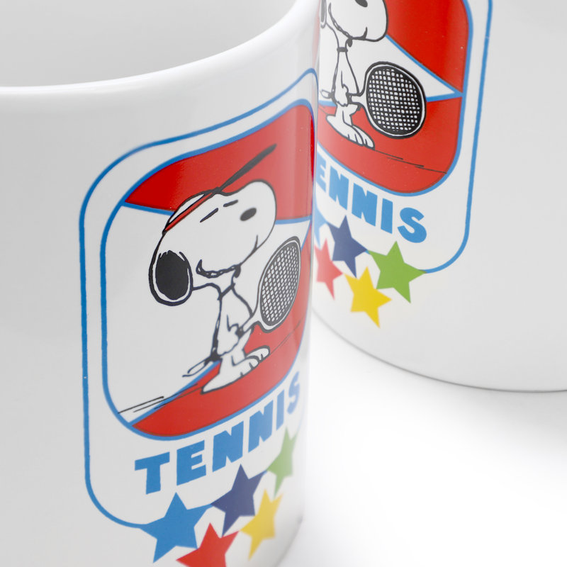 Ensemble de grandes tasses 19 pièces Gibson Peanuts Tennis