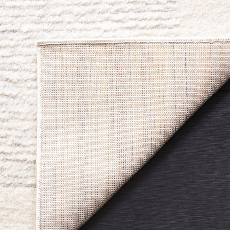 Katoya Machine Woven Ivory/Grey Rug, Rectangle 66 x 122 cm
