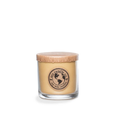 Black Tea & Honey Scented Jar Candle with Glass Holder