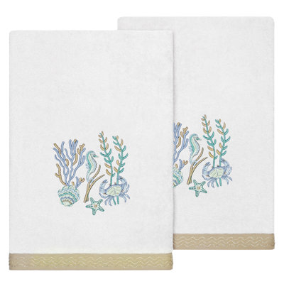 Aaron 2 Piece Turkish Cotton Bath Towel Set