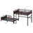 Metal Separable Bunk Beds With Raised Security Fence-1413973863