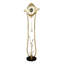 Modern luxury-style brass ear-of-wheat decorative floor clock