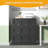 9 Doors Locker, Employee Metal Locker Office Steel Gym Locker with Card Slots and Vents Home, School Office Locker (Black)-1573743051