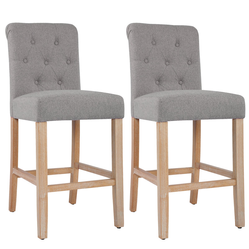 Butlerville Solid Wood Counter Stool, Gray