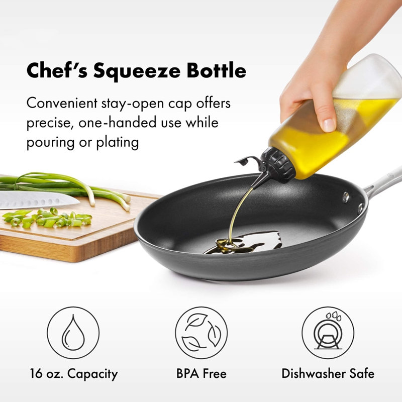 Squeeze Bottle, 8.27" H x 2.37" W x 2.37" D