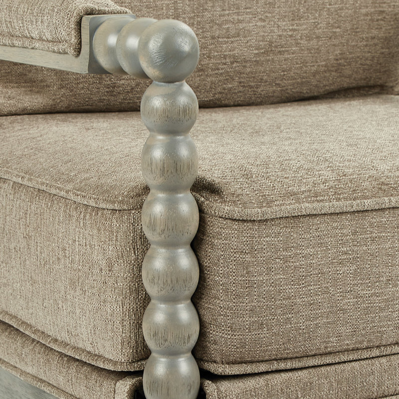 Timmey Upholstered Armchair, Dolphin Fabric