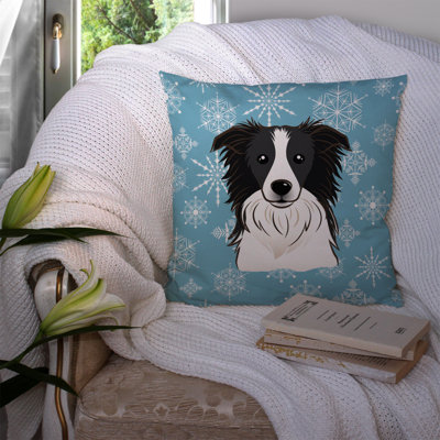  Coussin Snowflake Border Collie