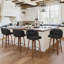 Tabouret de bar et de comptoir pivotant avec cadre en bois Caelus (ensemble de 2)-117581496-117581498