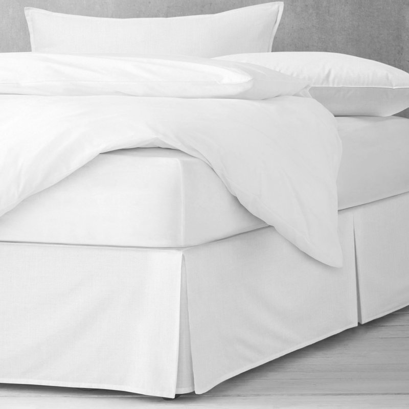 Jupe de lit Adrianne, 15'', Blanc, Double