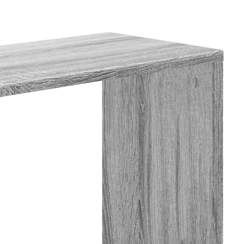 Borough Wharf Book Cabinet/Room Divider, (5 Shelves) 162.5cm H x 80.5cm W x 23.5cm D, Grey Sonoma