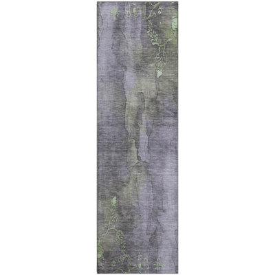 Premium Machine Washable Crestover AMF1869 Floral Rug