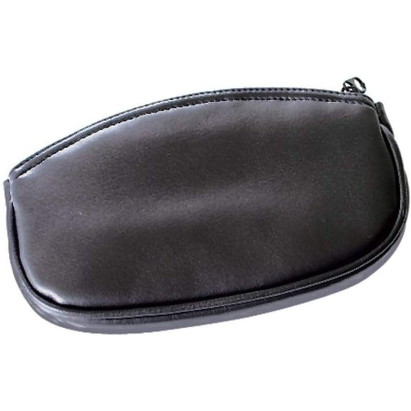 Padded Roll-Up Pouch, Oval, Black