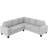 Sectional Corner Sofa L-Shape Couch Space Saving With Storage Ottoman & Cup Holders Design For Large Space Dorm Apartment-926361445