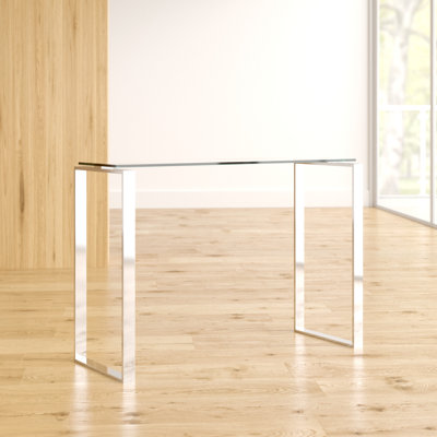 Boussingault 110cm Glass Top Console Table